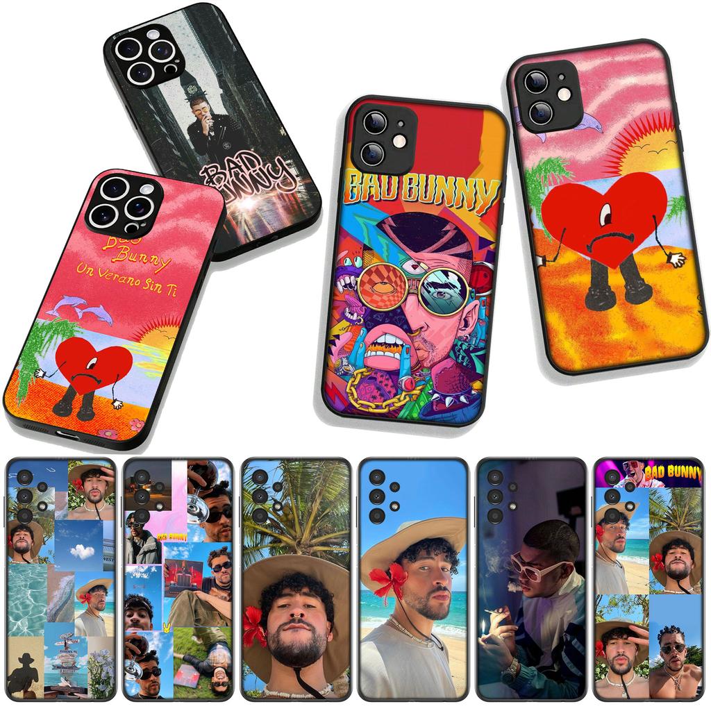 Чехол для телефона Bad Bunny для Apple iPhone 16 15 14 Plus 13 12 Mini 17 Pro Max + ProMax 16E Air 16+ Корпус