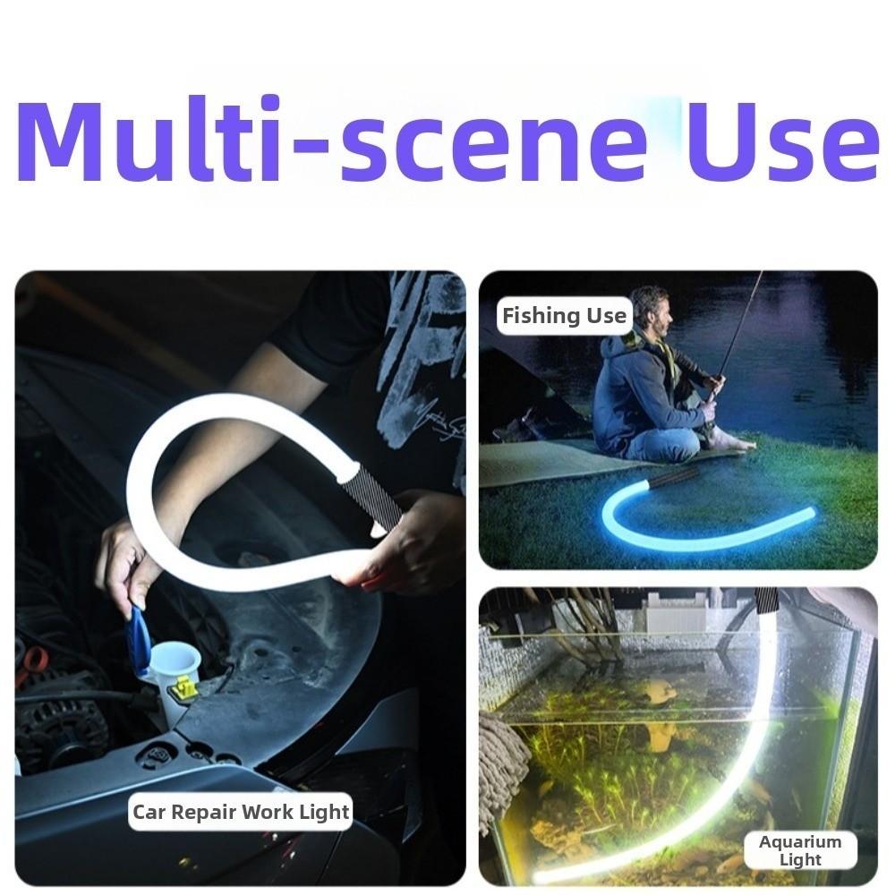 3 Modes LED Flashlight Stick Rechargeable Bendable LED Light Flexible Flashlight Stick Home