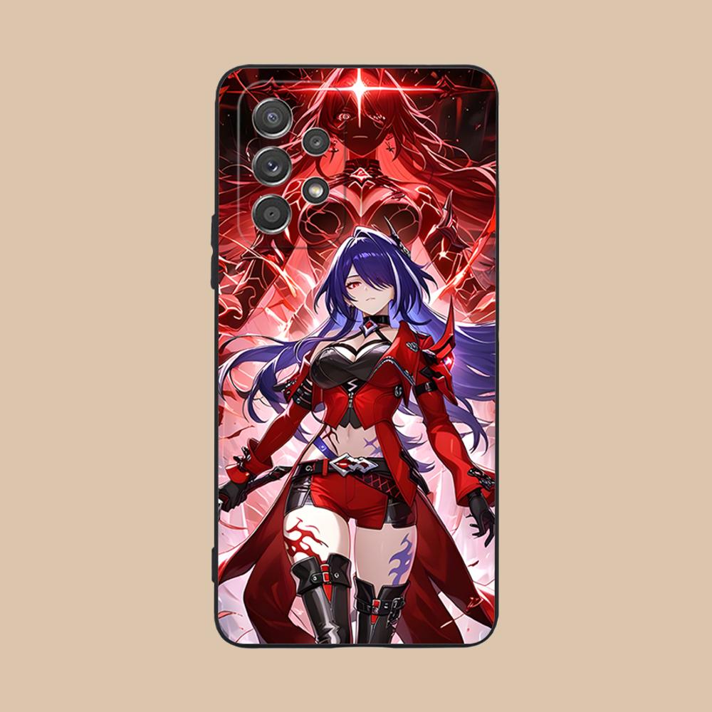 HSR Acheron Матовый ТПУ Чехол для Мобильного Телефона для Samsung Galaxy A56 55 54 53 52 51 36 35 34 23 16 15 5G Цветная Крышка