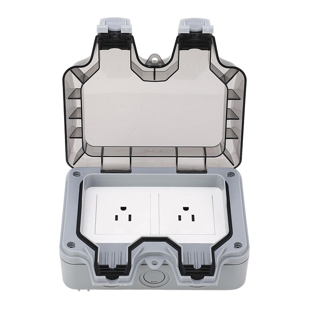 Наружная водонепроницаемая настенная розетка IP66 с 2 розетками, водонепроницаемая зарядная розетка 15A