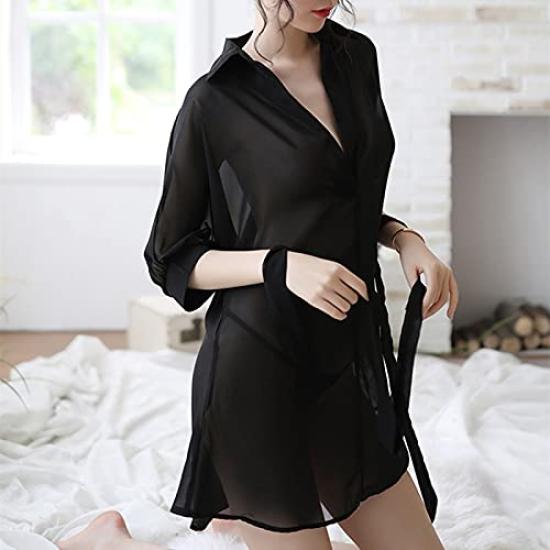 Babydoll Сексуальный Популярный Большой Размер Милый Прозрачный Экстремальный Кружевной Комплект Нижнего Белья Рубашка Стиль Нижнего Белья Пижама Мини Платье Прозрачная Ночная Рубашка