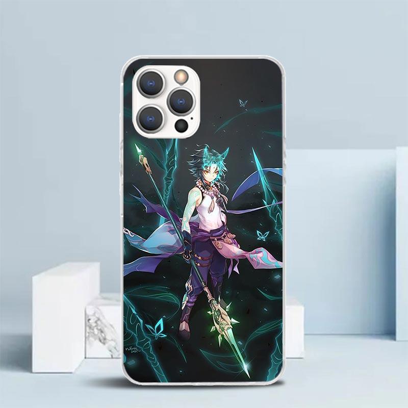 Чехол для телефона Genshin Impact Сяо Для IPhone 16 17 Air 16E 15 14 Plus 13 Mini 12 11 Pro Max 7 8 + SE 2020 Мягкая задняя крышка из ТПУ 16 17