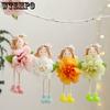 Cute Big Flower Girl Doll Pendant Festive Scene Party Decorations for Party Favors Four Season Decoration