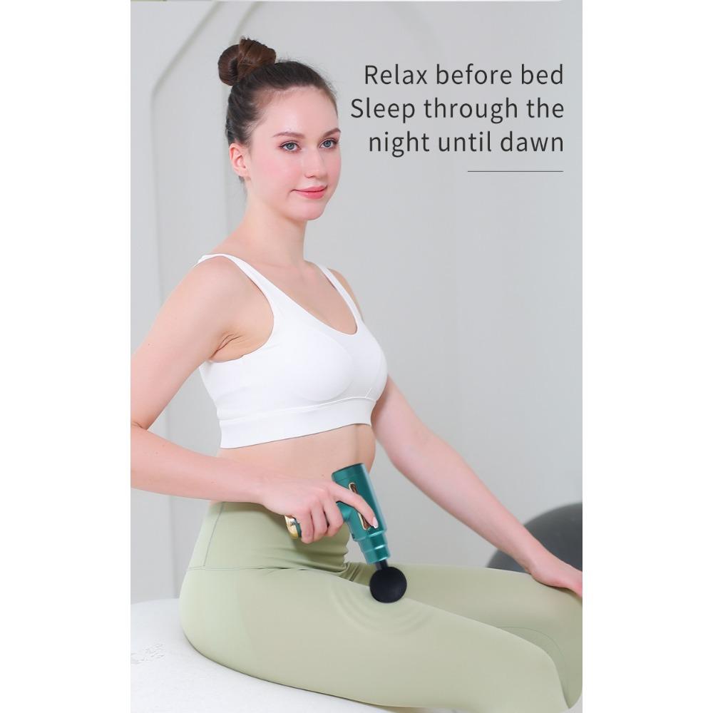 Мини-массажер пистолет для фасций перезаряжаемый фасция + прямая поставка мышечный фитнес пистолет для шеи электрический вибратор