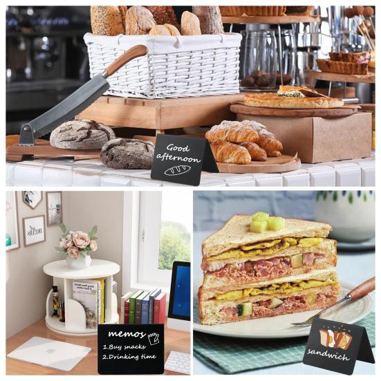 10 шт., мини-доска А-образной формы с жидкой ручкой, протирающей закругленные края, двусторонние ценники, принадлежности для хлебобулочных изделий