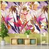 Картина маслом Попугай Юго-Восточной Азии Стиль Декор Гобелен Модные Тропические Растения Полиэстер Ткань Мандала Главная Настенный Гобелен