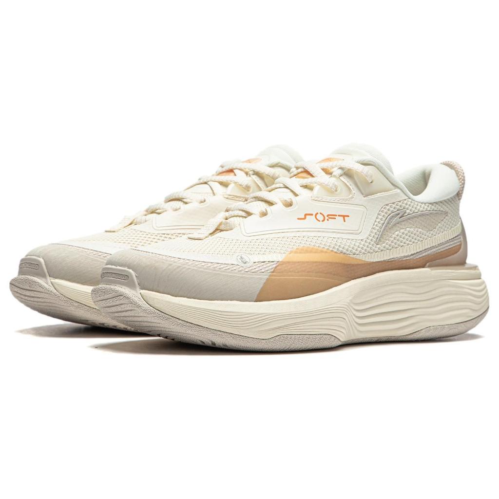 (WMNS) Женская спортивная одежда Li-Ning Soft Warm 'Бежевый белый' AGLT122-3