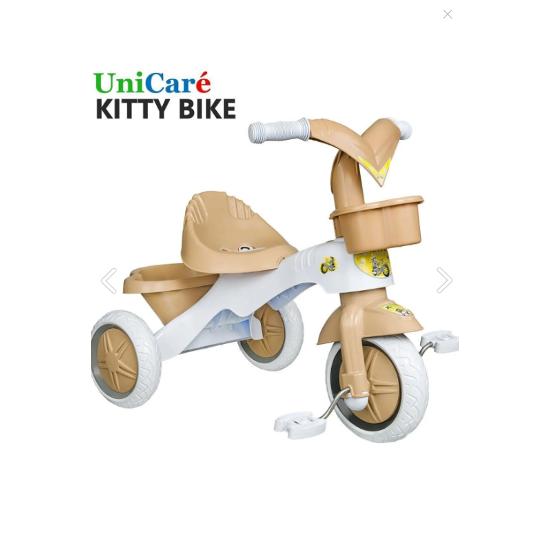 Трехколесный велосипед, детский трехколесный велосипед для детей 1,5-3 лет, пластиковый мотор, первый велосипед с корзиной