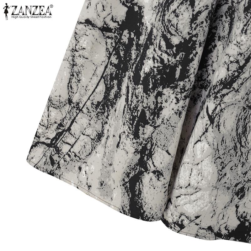 ZANZEA Women Summer Loose Printed A-Line Jumpsuits