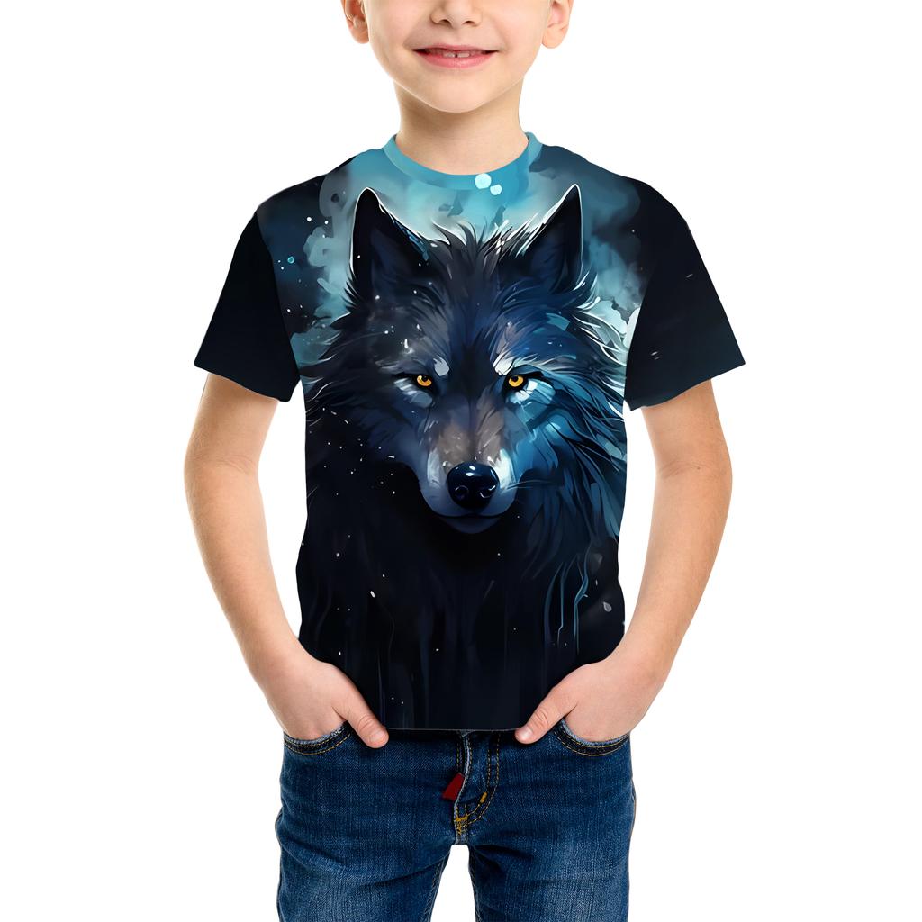 Summer Men's T-shirt Fashion Tiger Dinosaur Graphic 3D Print Men's Short Sleeves T-Shirt Loose Casual Outdoor Men's and Women's Tees Tops