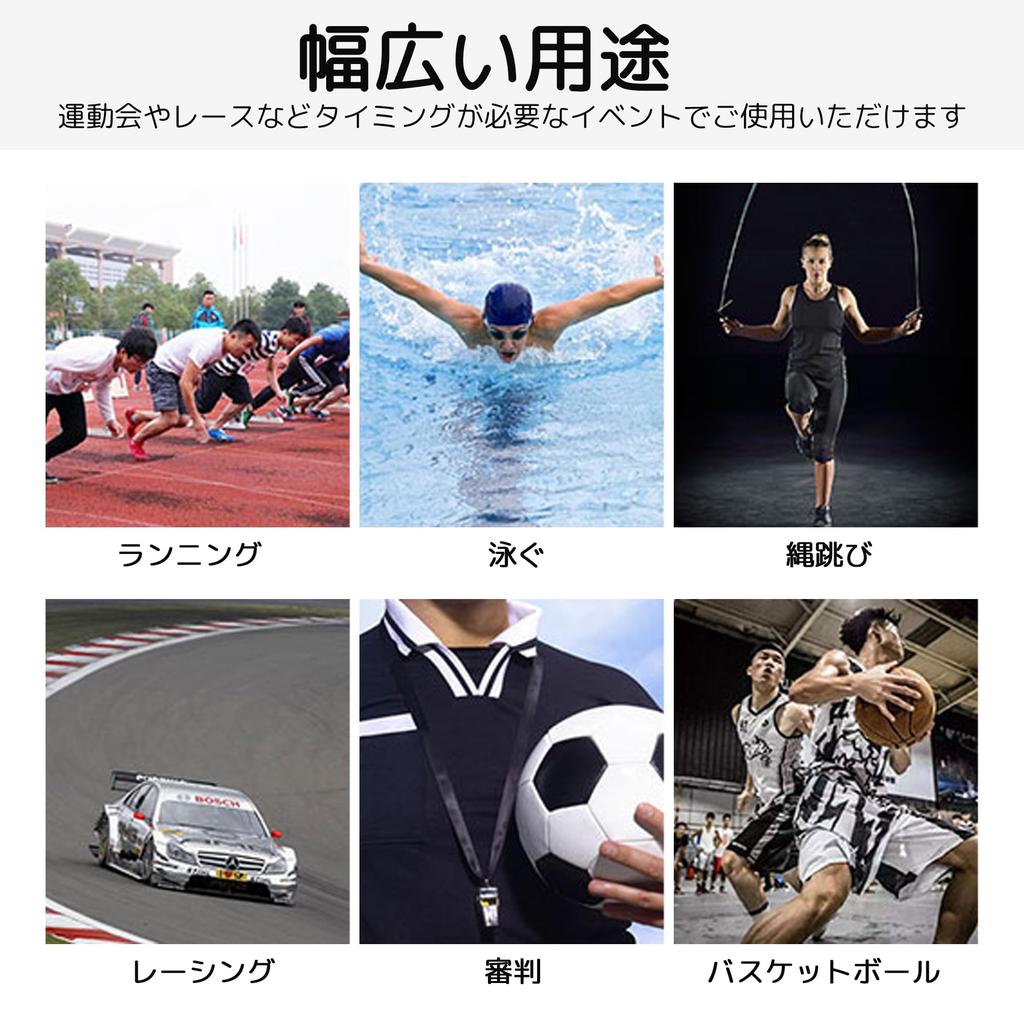 DEVENTORZ Stopwatch Sports Timer Waterproof Stopwatch Countdown Timer Exercise Fitness Large Screen Split Timer Replaceable Battery and Strap Included