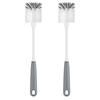 MR.SIGA Long Handle Bottle Brush, Gray, for Cleaning Water Bottles, Long Glasses, and Mug Bottles, Set of 2