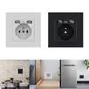 Настенная USB-розетка для зарядки с бытовой техникой белого цвета
