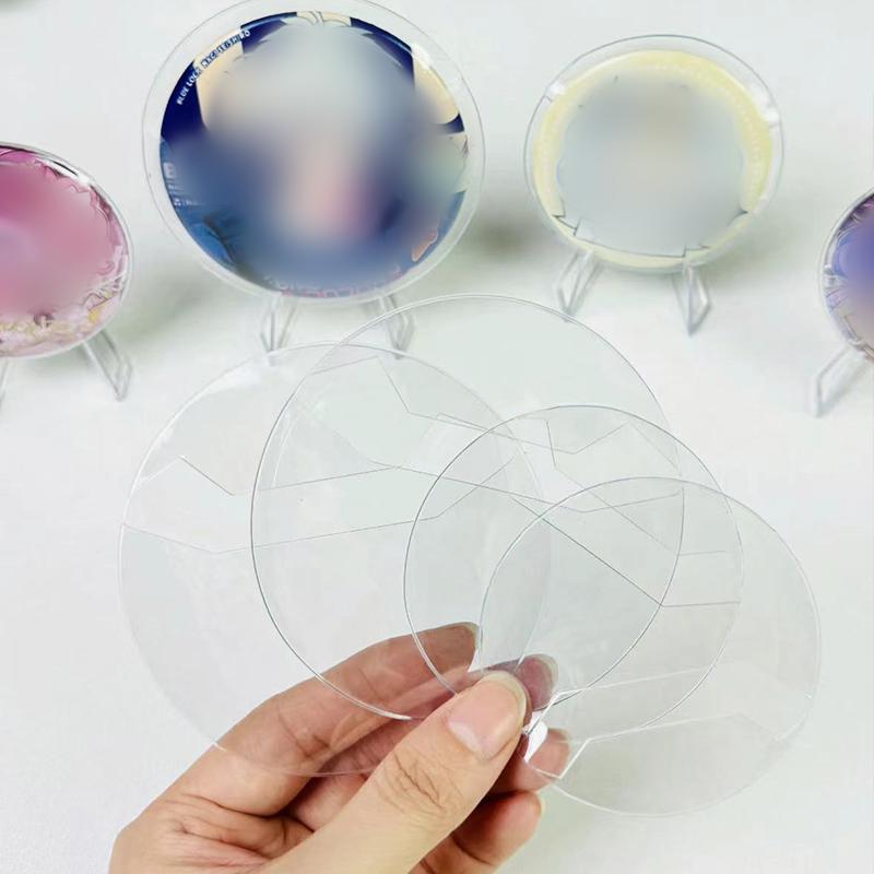 10 шт., чехол для хранения значков, украшение для значков, круглый чехол для коллекционных игрушек, защитный чехол для значков, аниме, 2 размера