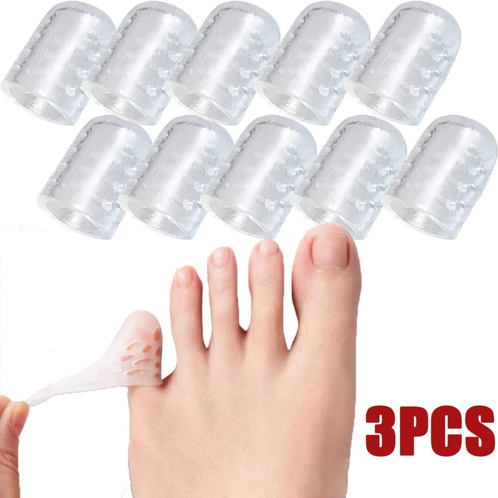 3-10 шт. Защитные накладки на пальцы ног из мягкого силикона, дышащие, от мозолей, волдырей, накладки на пальцы ног, средство для ухода за ногами, антифрикционные разделители пальцев ног