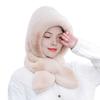 Women Hat Solid Color Elastic Knitted Warm Winter Hat