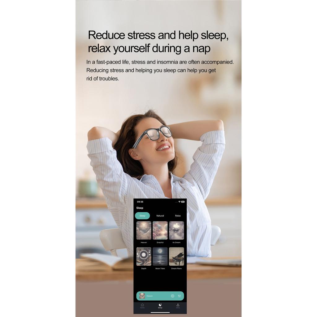 AI Intelligent Bluetooth Translation Glasses, 134 Online Language AI Automatic Dialogue Translation