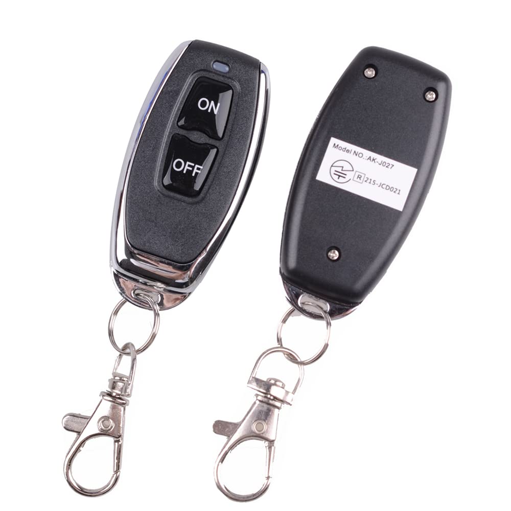 Fushionsea Переключатель с дистанционным управлением, 110 В Беспроводной пульт управления насосом, Реле 30 А, 315 МГц Умный пульт управления двигателем высокой мощности, Управляет водой на ферме