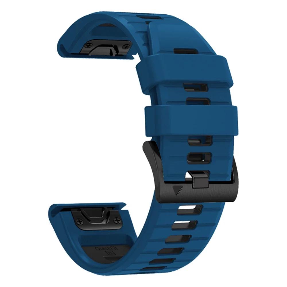 22 26 мм ремешок QuickFit для Garmin Fenix 8 E 7X 7 6X 6 Pro 5X Plus 3HR браслет Epix Gen 2 Enduro 3 Tactix силиконовый ремешок