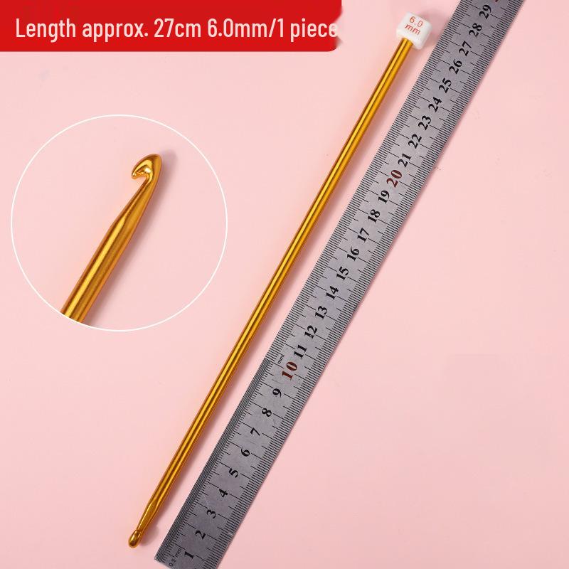 Набор афганских крючков для вязания: Длинные алюминиевые крючки ручной работы и цветная пряжа для проектов вязания своими руками