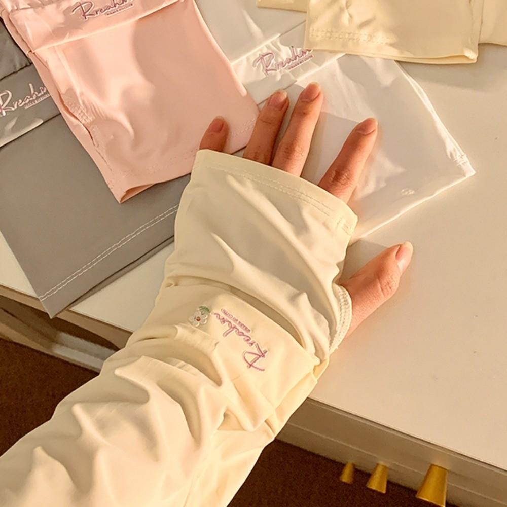 Защита рук Длинные рукава из ледяного шелка Свободные велосипедные перчатки Дышащие солнцезащитные накладки на руки Вождение