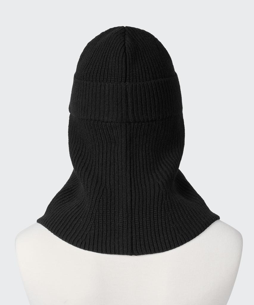 MUSINSA STANDARD Lambswool Knit Beanie Balaclava [Black]