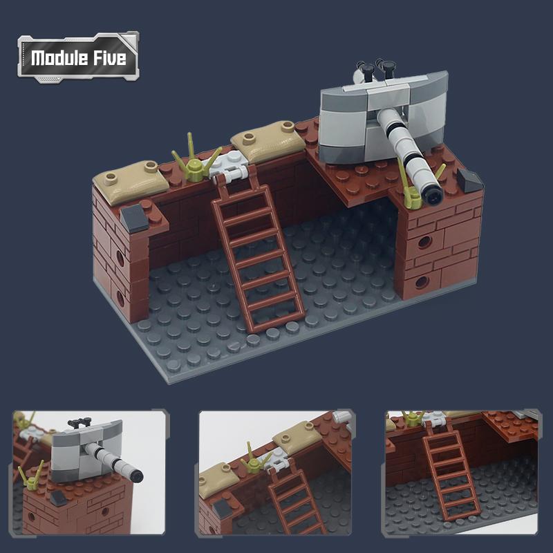 Конструктор MOC Военный Траншейный Военная База Набор Игрушек Совместимые Военные Оружия Кирпичики Игрушки для Мальчиков Подарки на День Рождения