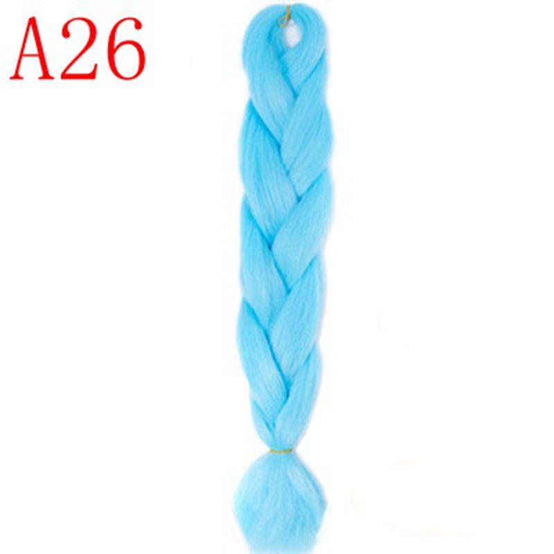 Ombre Hair Jumbo Braids Волосы Синтетические наращивания волос для женщин Розовый Красный Синий 102 Доступных цвета