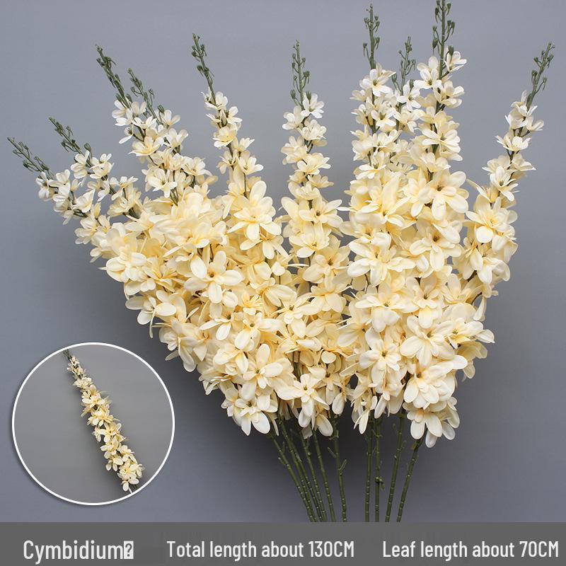 Свадебный декор из шелковых цветов шампанского - Искусственные элементы цветочного оформления потолка и прохода