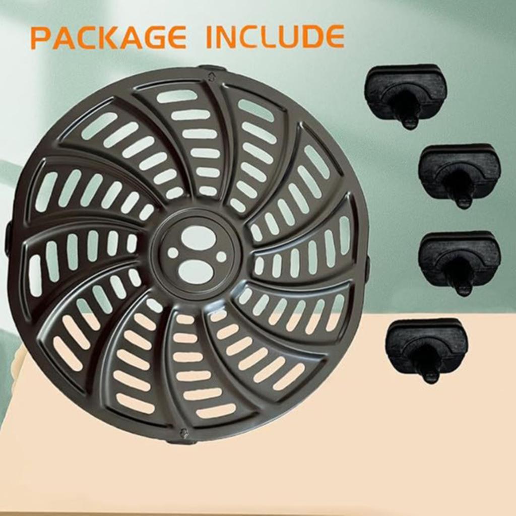 Металлические вкладыши Металлические горшки вкладыши Поддон для аэрофритюрницы Металлическая тарелка для аэрофритюрницы Аксессуары для аэрофритюрницы Железная текстура для приготовления пищи