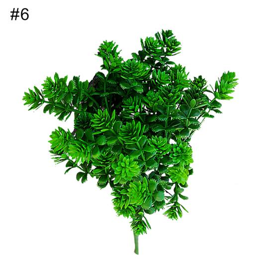 1шт искусственная трава 7 ветвей садовый декор DIY цветочная композиция поддельные растения