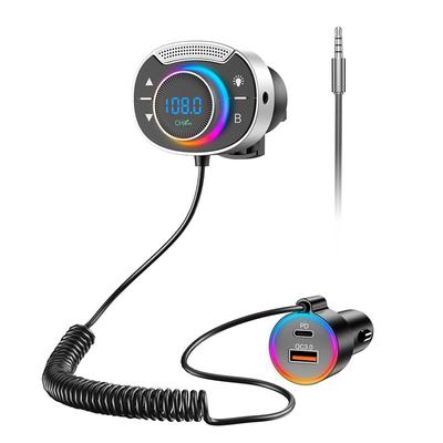 Автомобильный FM-передатчик Bluetooth аудиоприемник Handfree AUX MP3 музыкальный плеер радиоадаптер зарядное устройство ЖК-дисплей Aux Audio FM Modulat