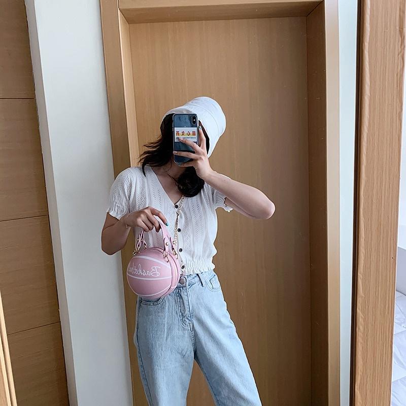 Баскетбольная сумка Маленькая круглая сумка Баскетбольная сумка Письмо Печати Сумка через плечо