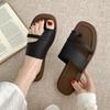 Women's Roman Style Toe-Loop Sandals - Simple, Retro, Non-Slip, Versatile Outdoor & Home Footwear