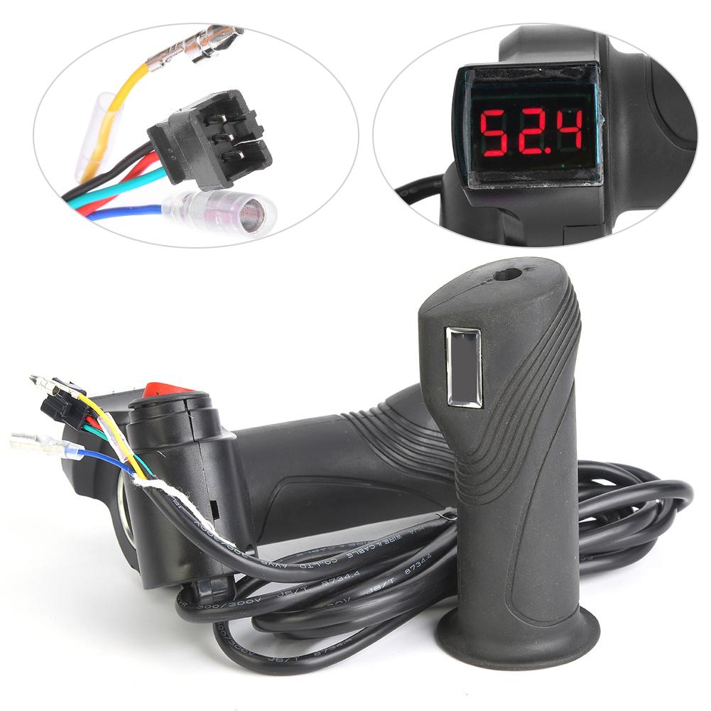1 пара E Bike Thumb Throttle LCD Display Digital Battery Voltage Power Switch для электромобиля