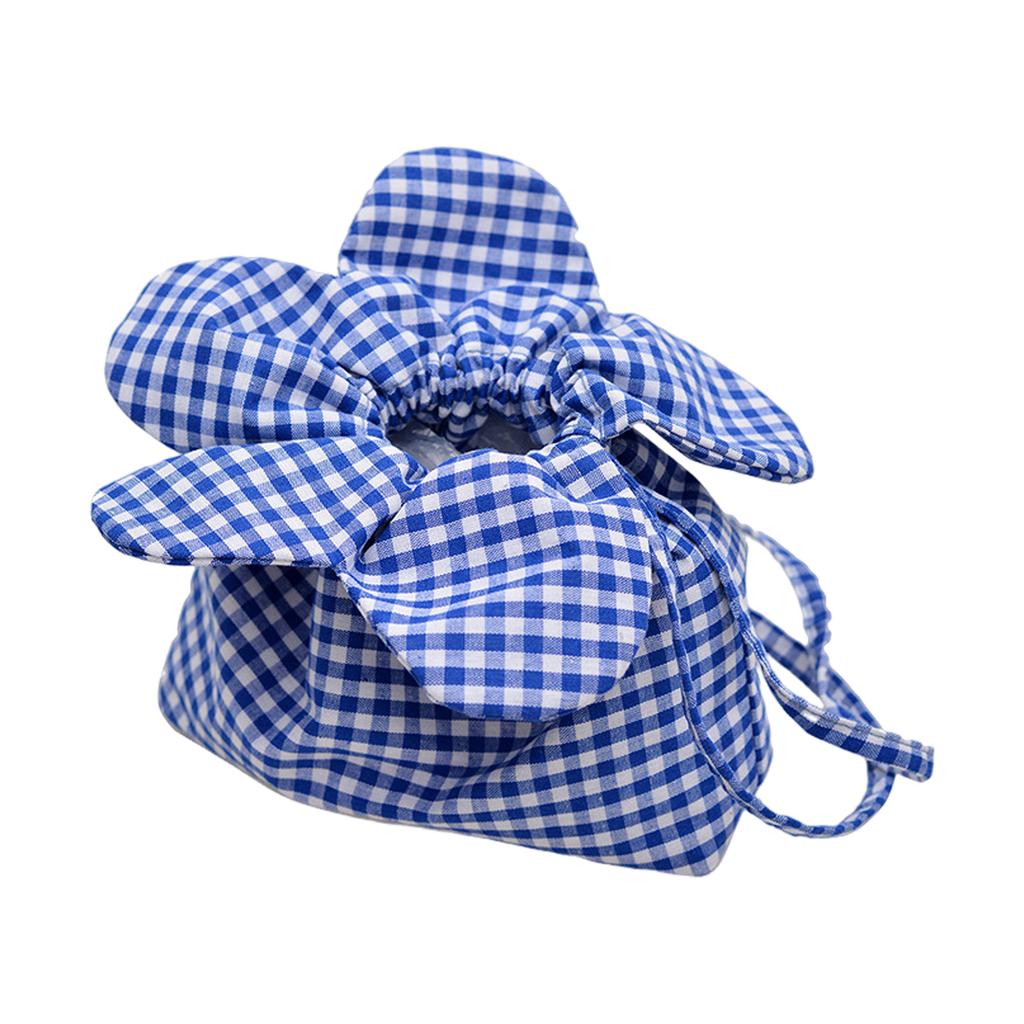 Flower Print Drawstring Bucket Bag Double-Sided Large Capacity Shoulder Crossbody Bag for Commuting and Daily Use