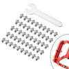 50 Pieces Titanium Alloy Bike Pedal Screws Fixed Studs Anti- Bolts