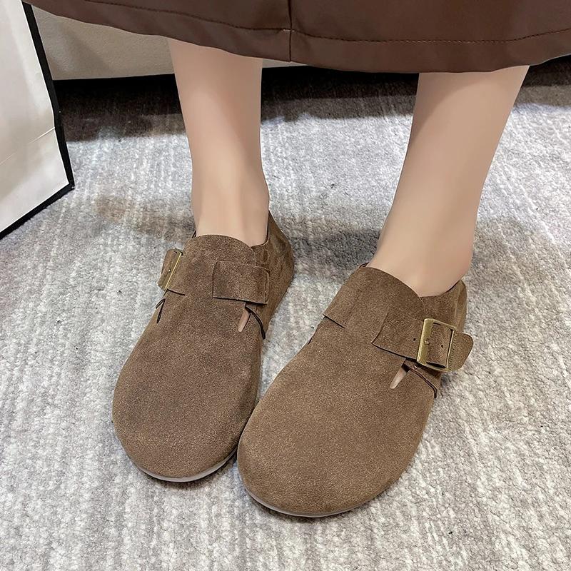 Модные кроссовки на платформе, ретро обувь для женщин 2024, новинка, с круглым носком, повседневная обувь, ленивые удобные туфли на плоской подошве, роскошные женские кроссовки, лоферы