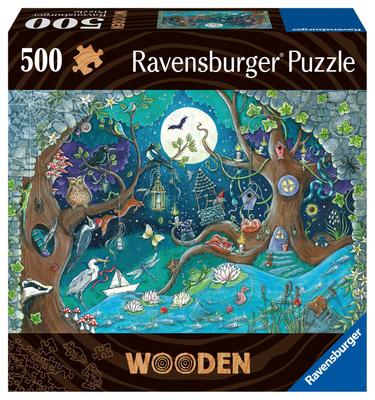 Ravensburger Лес Фэнтези Деревянная Пазл 500 Собранный 40x27см 17516 1 Подарочный Пазл, Детали, Размер (16,5x11,5 дюйма), [Головоломка, (День рождения/Рождество)]