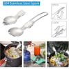 6pcs Camping Cookware Mess Kit With Lightweight Pot, Stove, Spork And Carry Mesh Bag, Great For Backpacking Outdoor Camping Hiking And Picnic