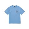 New MLB T Shirt Unisex Light Blue Korean Style 3ATSI0124-07BLL
