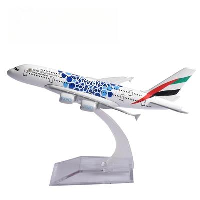 Масштаб 1/400 Самолет Emirates Airbus A380 Литой Металлический Миниатюрный Самолет Модель Самолетов Дропшиппинг