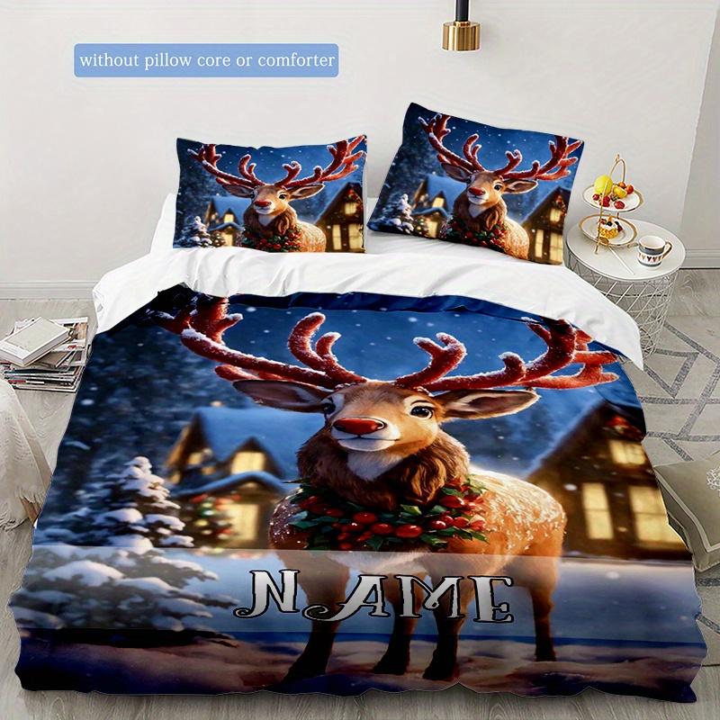Yellowdeer Customize Your Name Duvet Cover Soft Bedding Set For Bedroom Guest Room And Dorm Decoration Threepiece Set Includes 1 Duvet Cover 2