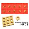 10 шт. CCMT060204-HM YBC251 токарный станок с ЧПУ твердосплавные лезвия вставки для токарного инструмента