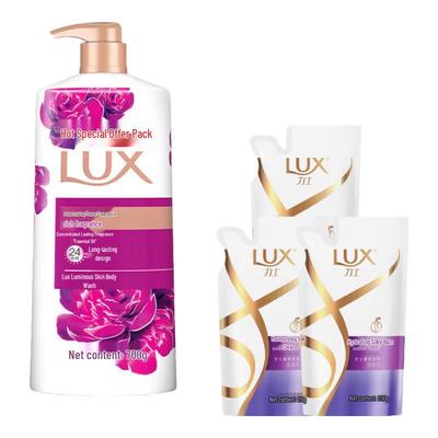 Набор увлажняющего геля для душа и шампуня с ароматом пиона Lux