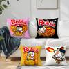 Чехол на подушку B-Buldak Ramen Квадратный чехол на диванную подушку Повседневный, приятный для кожи, удобный чехол на подушку