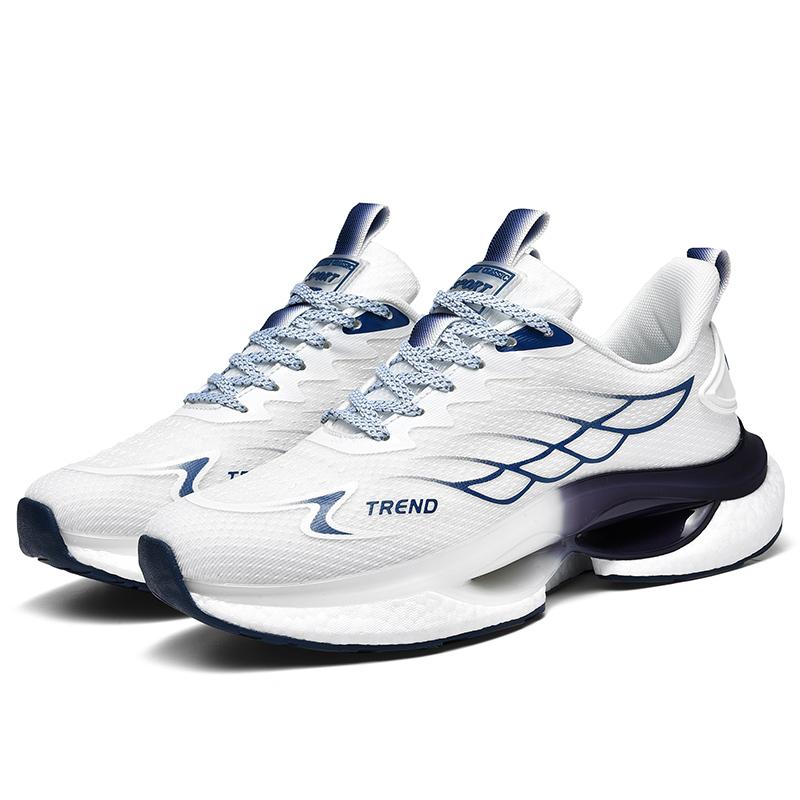 Soft Sole Sports Shoes Men's Shoes Summer Breathable Popcorn Soft Sole Carbon Plate Professional Running Shoes for Men