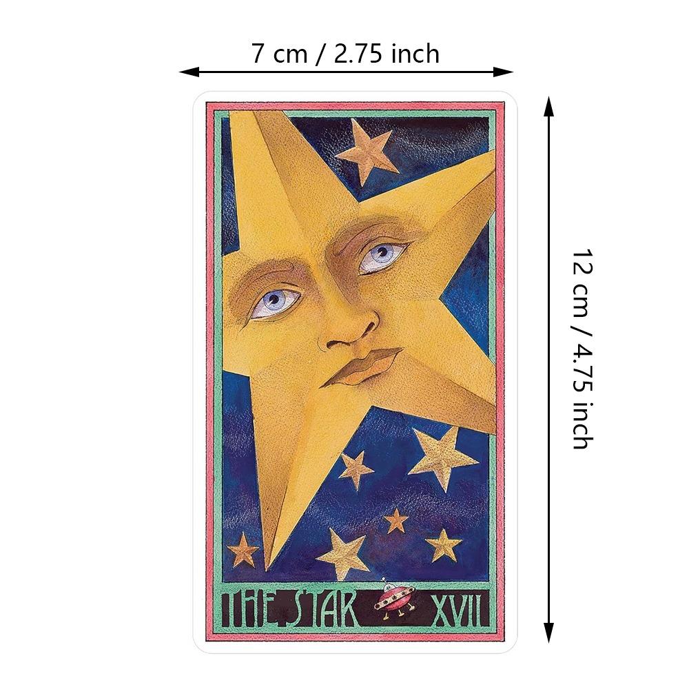 Erenberg Tarot Deck in Rigid Box 12*7cm, Intimate Close-Up Illustrations - Standard Tarot Cards Double-embossed Cardstock