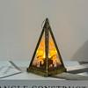 Пирамида Электронная свеча Ветер Свет Луна Украшения Украшения Атмосфера Подвесные реквизиты