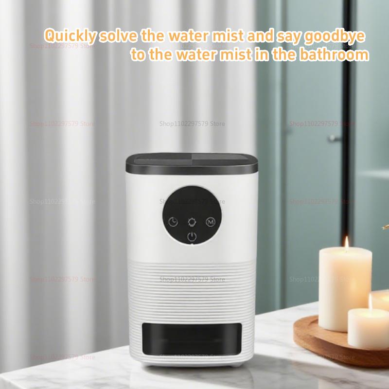 Бытовой осушитель воздуха для помещений, компактный, тихий, автоматическое отключение при нехватке воды, цифровой дисплей, для небольших помещений, спальни, подвала, кладовки